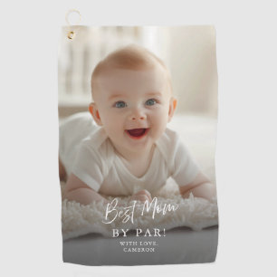 Best Mum By Par Custom Photo Golf Towel