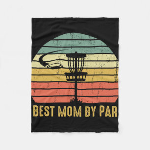 Best Mum By Par Funny Disc Golf Mother's Day Cute  Fleece Blanket