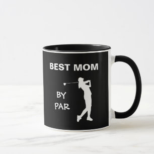 Best Mum By Par Golf Mummy Golfer Pun Mother's Day Mug