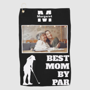 Best Mum By Par Golf with Custom Photo Towel