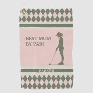 Best Mum By Par Monogrammed  Golf Towel