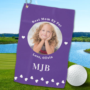 Best Mum By Par Personalised Photo Golf Towel