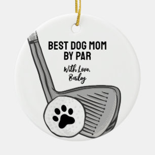 Best Mum By Par Pet Photo Paw Print Ceramic Ornament