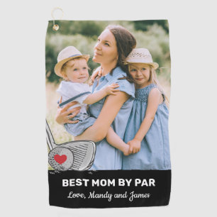 Best Mum By Par Photo Golf Towel