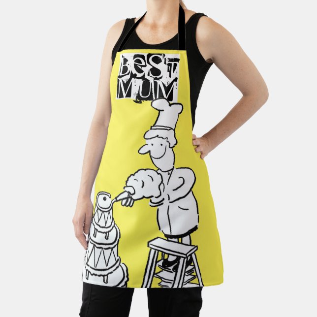 Best Mum Cake Maker Decorating Giant Cake Apron (Insitu)