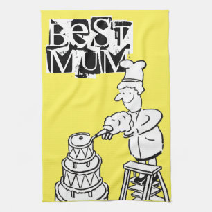 Best Mum Cake Maker Decorating Giant Cake Kitchen Tea Towel