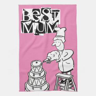 Best Mum Cake Maker Decorating Giant Cake Kitchen Tea Towel