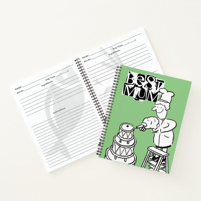 Best Mum Cake Maker Decorating Giant Cake Notebook (Inside)