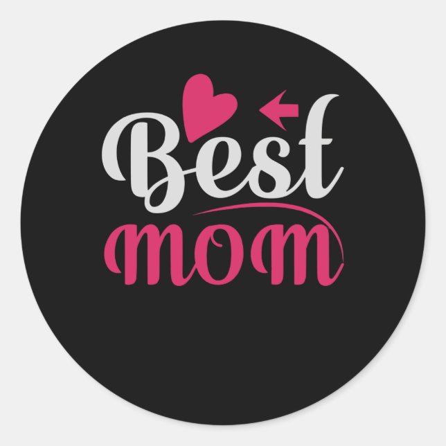 Best Mum Classic Round Sticker (Front)