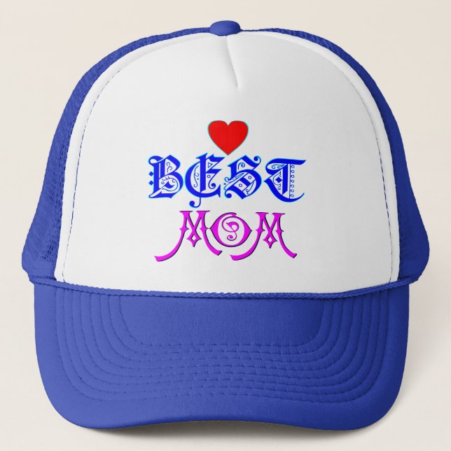 ♔♥°•Best Mum-Cool Attitude Stylish Trucker Hat•°♥♔ Hat (Front)