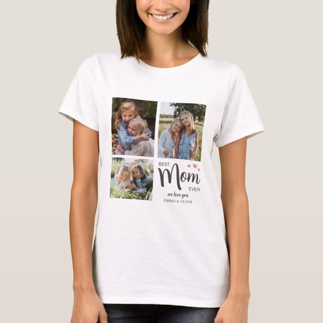 Best Mum Create Your Own Photo  T-Shirt (Front)
