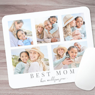 Best Mum Custom Photo Collage Mouse Pad