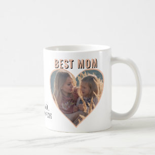 Best Mum Cute Heart Photo Mother`s Day Coffee Mug