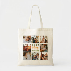 Best Mum Cute Trendy Collage Family Tote Bag