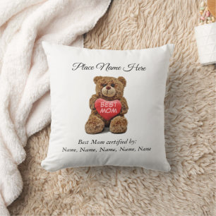 Best Mum designation Certified by her Children Cushion