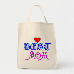 ♔♥°•Best Mum Eco-Friendly Chic Grocery Tote•°♥♔ Tote Bag