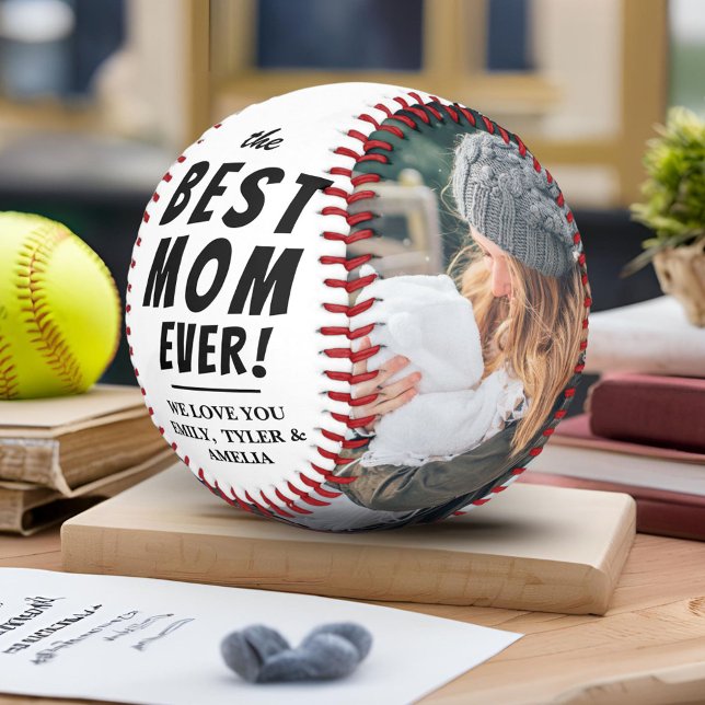 Best Mum Ever 2 Photo Collage  Softball (Creator Uploaded)