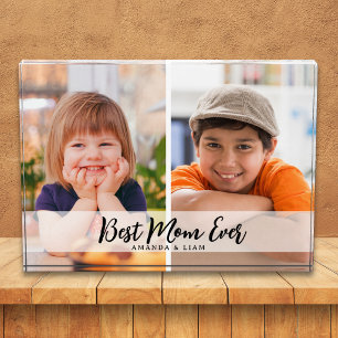 Best Mum Ever 2 Picture Collage Personalised Photo Block