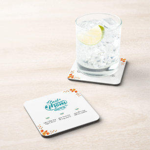 Best Mum Ever - 3 Reasons I Love You Coaster