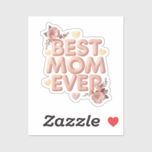 Best Mum Ever 3D Floral Design Gift for Mum Bi