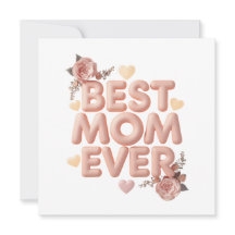 Best Mum Ever 3D Floral Design | Gift for Mum | Bi