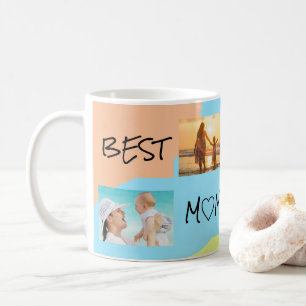 Best Mum Ever 4 Photo Collage Birthday Coffee Mug