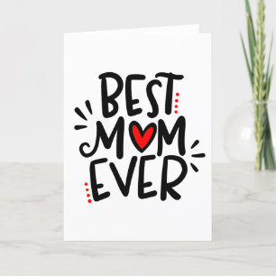 Best Mum Ever, 5x7 Thank You Card