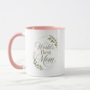 Best Mum Ever Birthday Botanical Design Mug