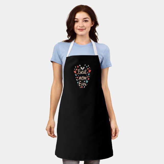 Best Mum Ever Black Apron (Worn)