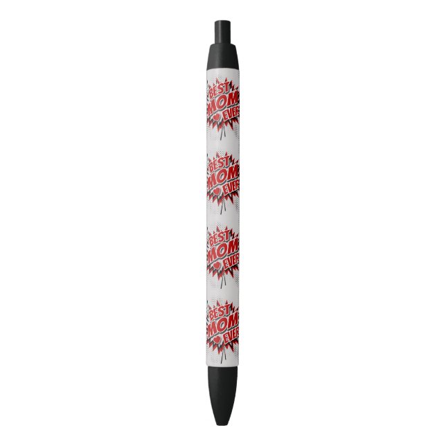 Best Mum Ever Black Ink Pen (Front Vertical)