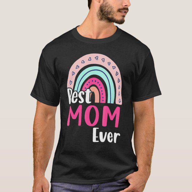 Best Mum Ever Boho Rainbow Happy Mother's Day Gran T-Shirt (Front)