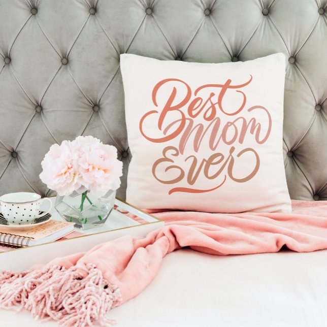 Best Mum Ever Brush Calligraphy  Cushion (Creator Uploaded)