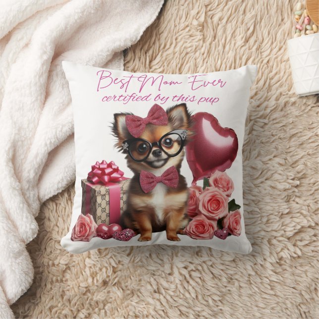 Best Mum Ever Chihuahua Puppy Cushion (Blanket)