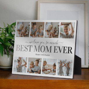 Best Mum Ever Children Photo Plaque