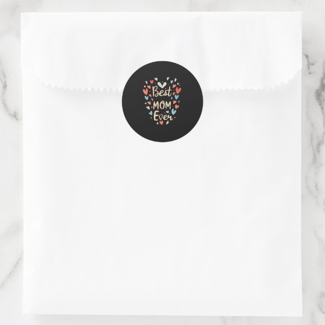 Best Mum Ever Classic Round Sticker (Bag)