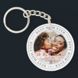 Best Mum Ever Classic Simple Photo Key Ring<br><div class="desc">This simple and classic design is composed of serif typography and add a custom photo.</div>