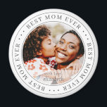 Best Mum Ever Classic Simple Photo Magnet<br><div class="desc">This simple and classic design is composed of serif typography and add a custom photo.</div>