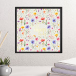 Best Mum Ever Colourful Country Wildflowers Gold Foil Prints<br><div class="desc">Best Mum Ever luxury gold print with colourful wildflower pattern and bold modern gold lettering on a soft green background, The design features pretty wild flowers with "best mum ever" lettered in ornate typography and casual handwritten script. Please browse my Mother's Day Wildflower Collection for more flowery cards and gifts....</div>