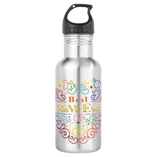 Best Mum Ever Colours 710 Ml Water Bottle (Front)