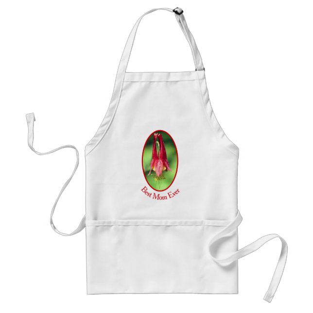 Best Mum Ever Columbine Flower  Standard Apron (Front)