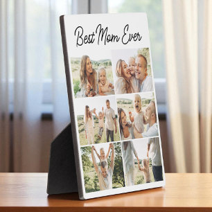 Best Mum Ever Custom 6 Photo Collage Plaque
