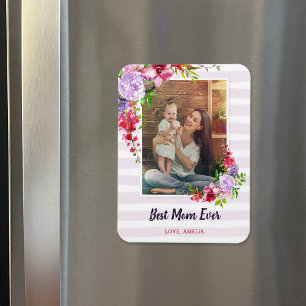 Best Mum Ever Custom Mother's Day Photo Magnet