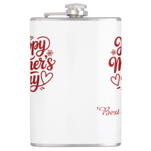 Best Mum Ever Custom Name Mug Hip Flask
