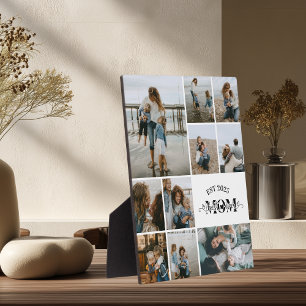 Best Mum Ever Custom Photo Collage Plaque