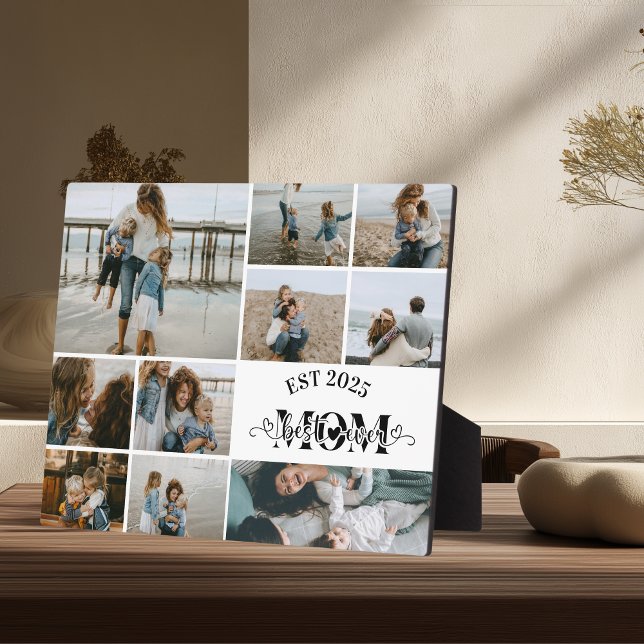 Best Mum Ever Custom Photo Collage Plaque (Creator Uploaded)