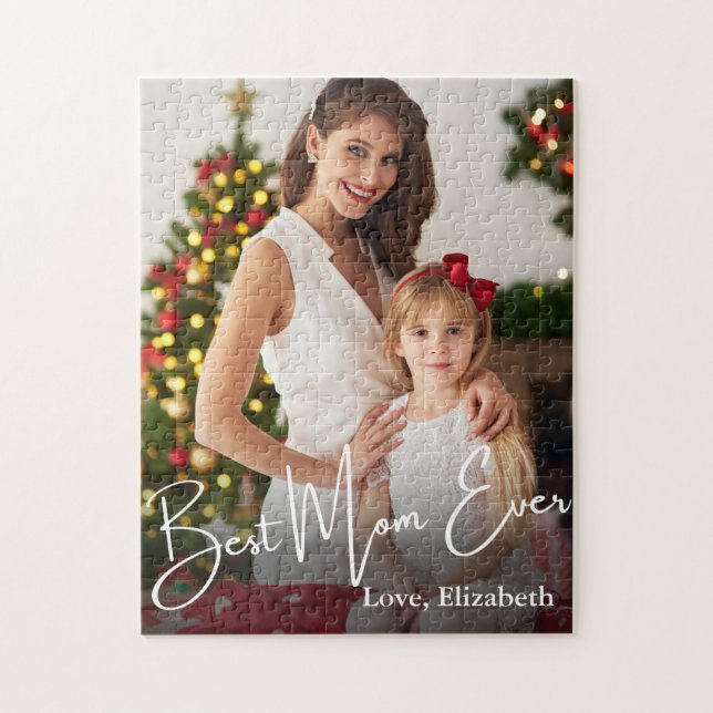 Best Mum Ever Custom Photo Jigsaw Puzzle (Vertical)