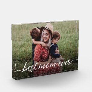 Best Mum Ever Custom Photo Mother’s Day Block