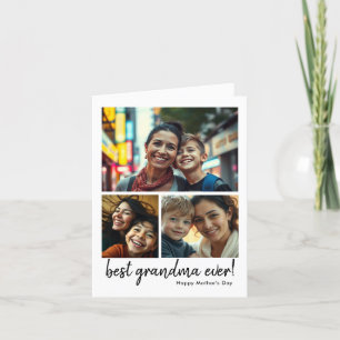 Best Mum Ever   Custom Photo Mother’s Day Thank You Card