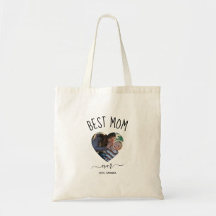 Best Mum Ever, Custom photo Mothers Day Tote Bag