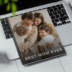 best mum ever custom photo personalised name notebook